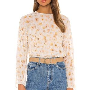 NEW NWT VINCE Top Pressed Petal Gauze